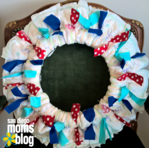 Diaper wreath