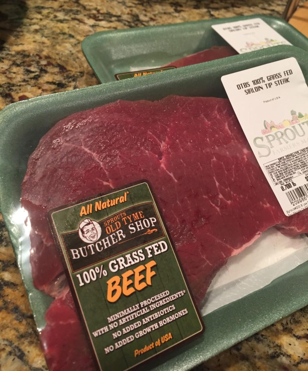 Grass Fed Steak family dinner