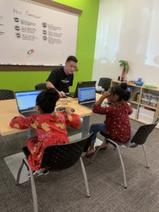kids learning at the code ninjas classroom
