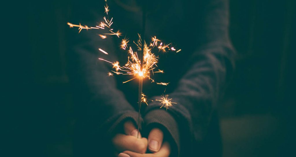 Sparklers are fun for all ages