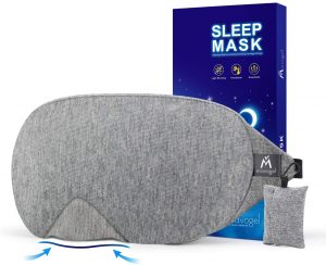 Gray eye mask for sleeping
