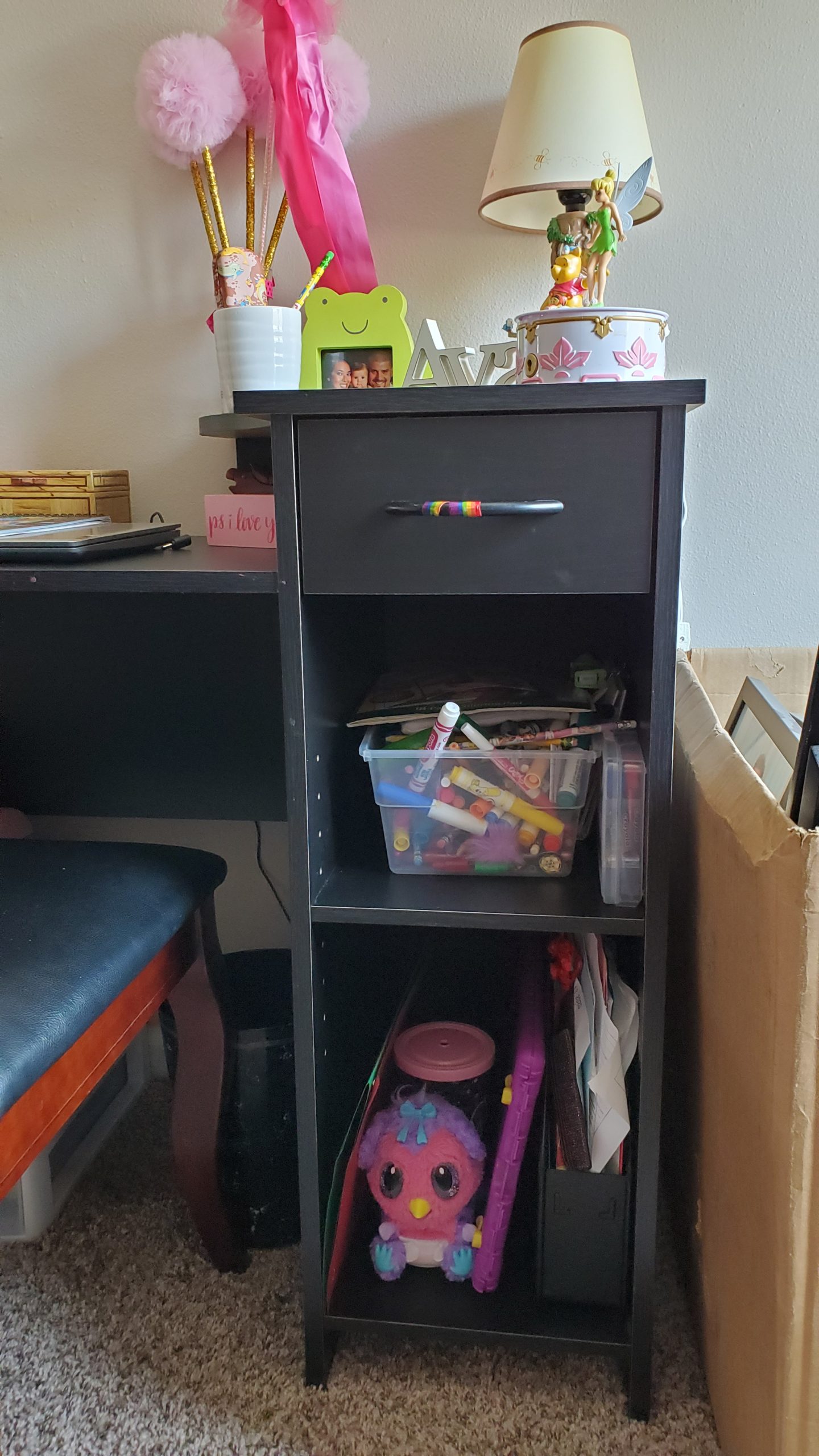 Desk shelves ready for the first day of school