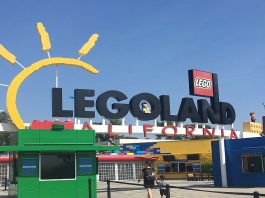 Entrance sign for Legoland California