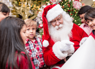 santa with kids, ultimate guide to the holidays