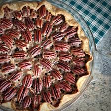 picture of chocolate bourbon pecan pie