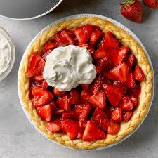 photo of fresh strawberry pie