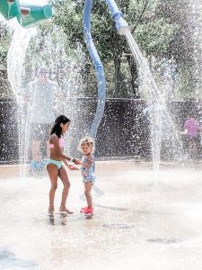 Splash pad; article for if your kid is a runner