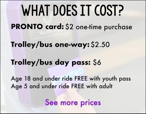 trolley and bus fare info