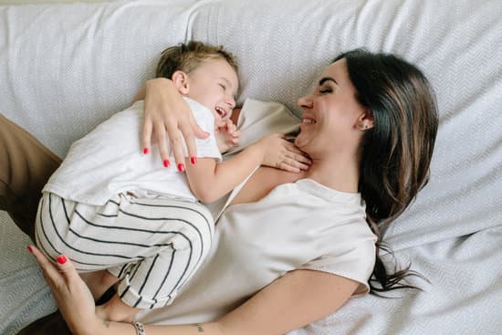 mom snuggles early riser