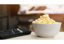 Movie Popcorn and Remote