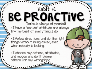 Habit #1: Be Proactive