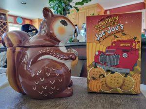 Image of Squirrel Cookie Jar and Box of Cookies