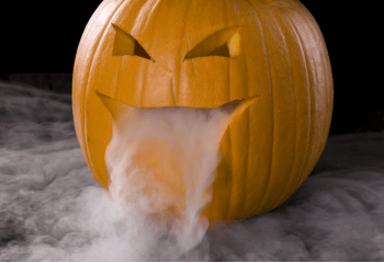 dry ice pumpkin