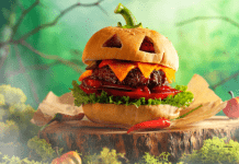 spooky hamburger
