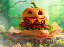 spooky hamburger