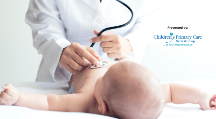 pediatrician heart monitor on baby