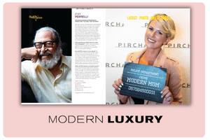 modern luxury magazine page