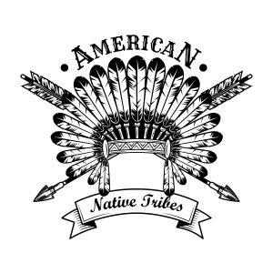 Native American tribe emblem